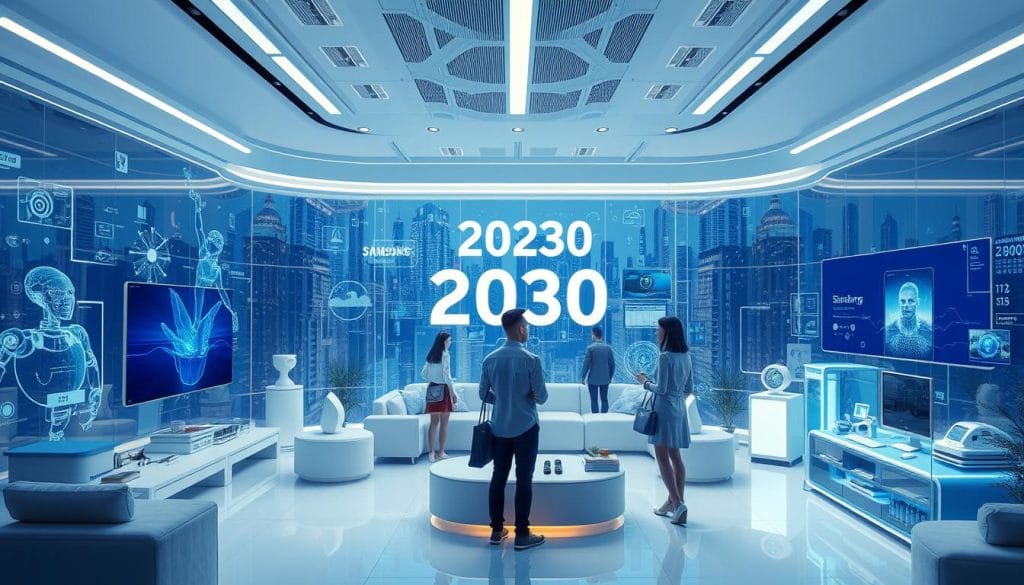 Futuristic concept showing Samsung's vision for connected technologies in everyday life Futuristic concept showing Samsung's vision for connected technologies in everyday life