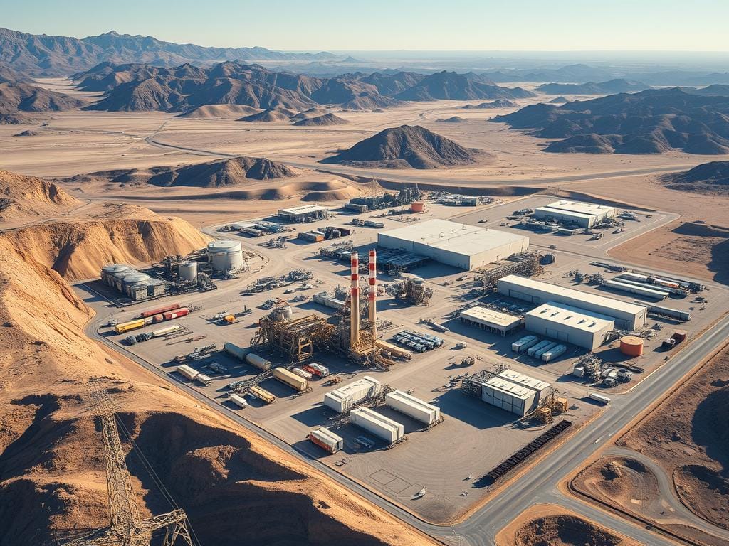 MP Materials' Mountain Pass rare earth mining facility in California MP Materials' Mountain Pass rare earth mining facility in California